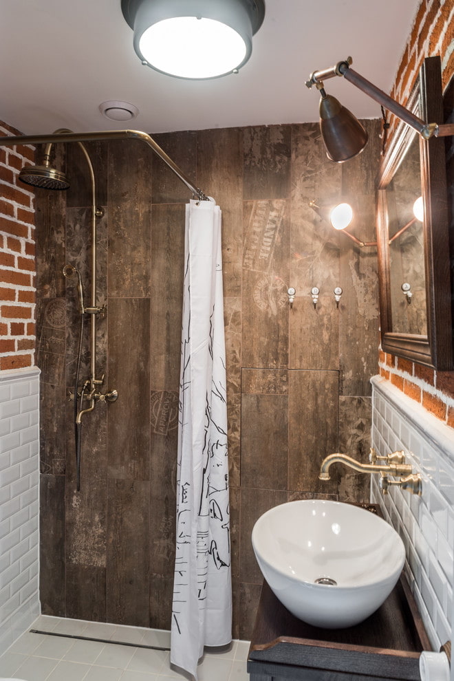 baño estilo loft