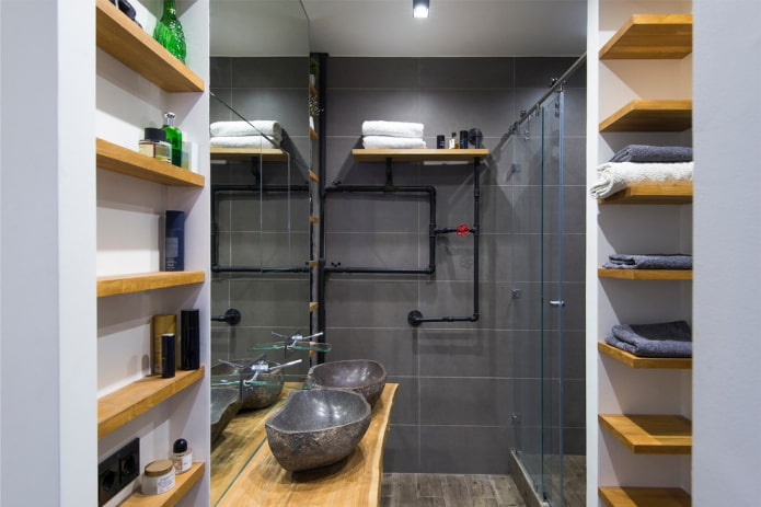 muebles de baño estilo loft