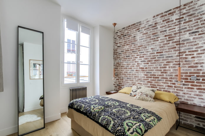 el interior del apartamento es de 36 cuadrados en estilo loft