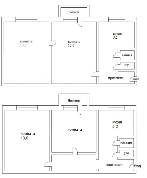 Reurbanización con una sala de paso