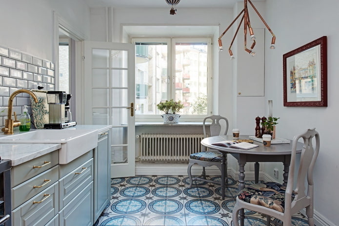 Cocina con azulejos