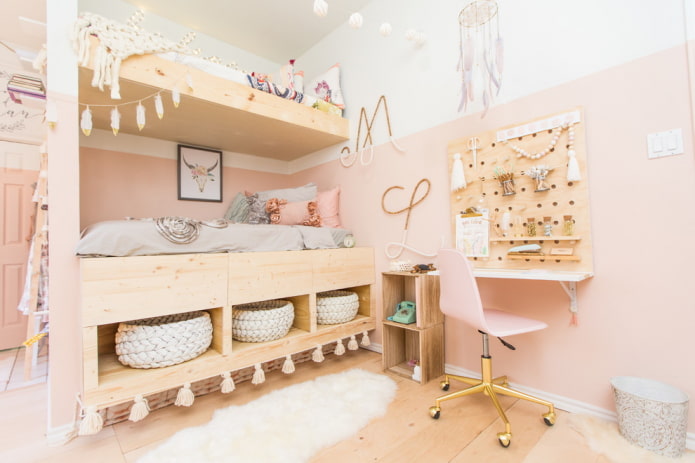 ang scheme ng kulay ng nursery sa nordic style