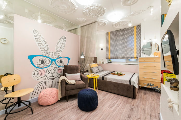 decoración de una habitación infantil en estilo nórdico