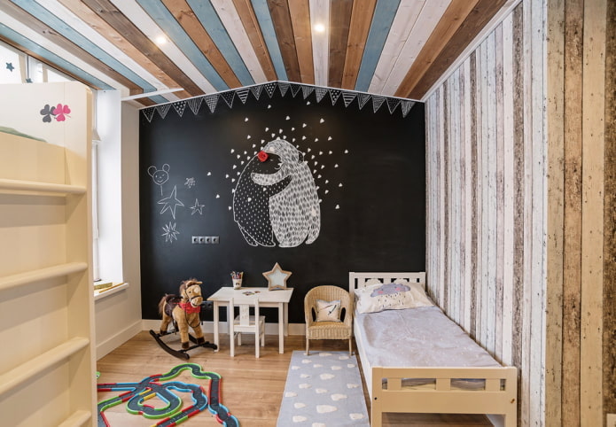 decoración de una habitación infantil en estilo nórdico