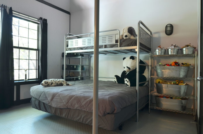 interior de una guardería para un niño en un estilo loft