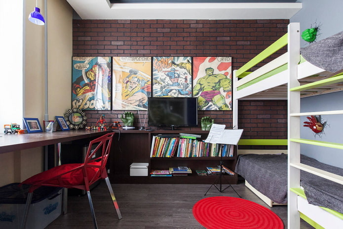 Loft para adolescentes