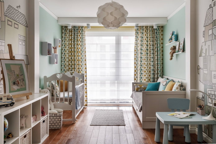 Habitación para bebés y niños en edad preescolar