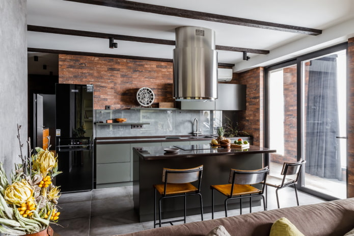 Delantal estilo loft