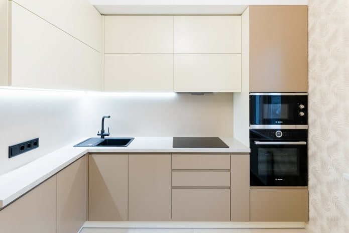 countertop ng beige kitchen