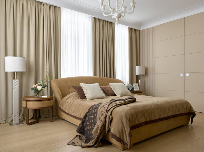 diseño de interiores dormitorio beige