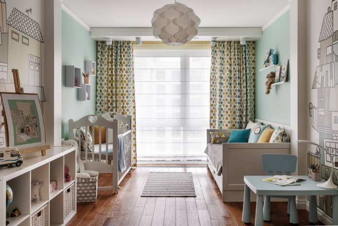 diseño de un pequeño dormitorio para niños de diferentes sexos