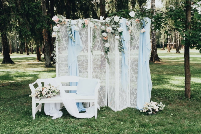 Pantalla para una boda