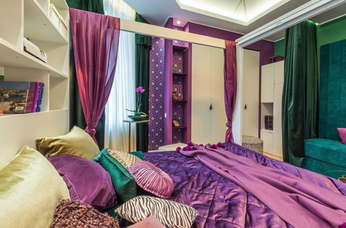 lilac green interior interior