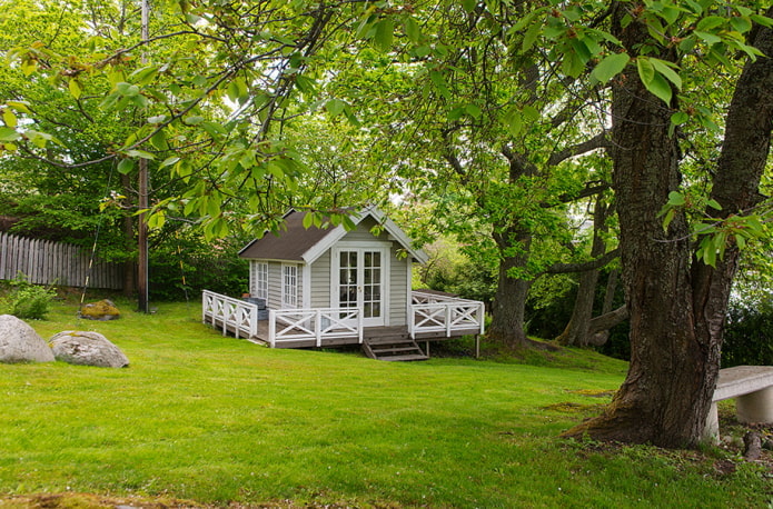 maliit na bahay sa istilong Scandinavian