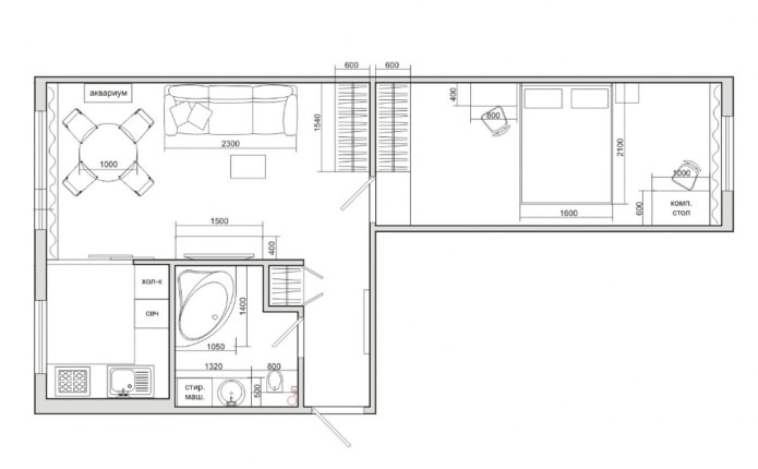 remodelación del apartamento de Khrushchev