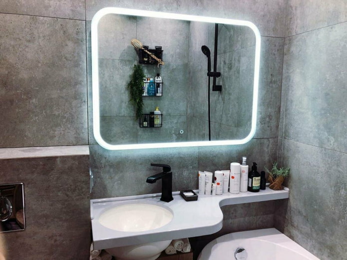 baño estilo loft