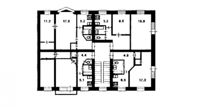 plano de planta Khrushchev serie 528