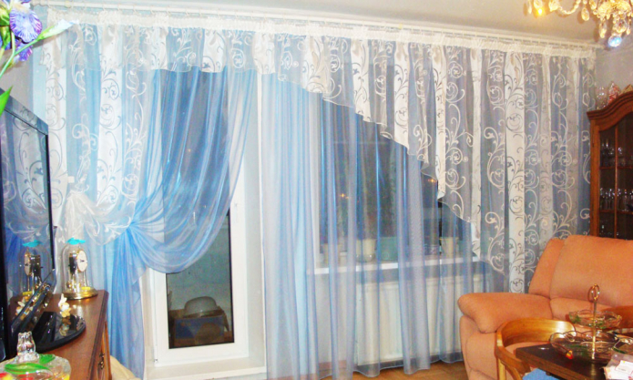 cortinas azules