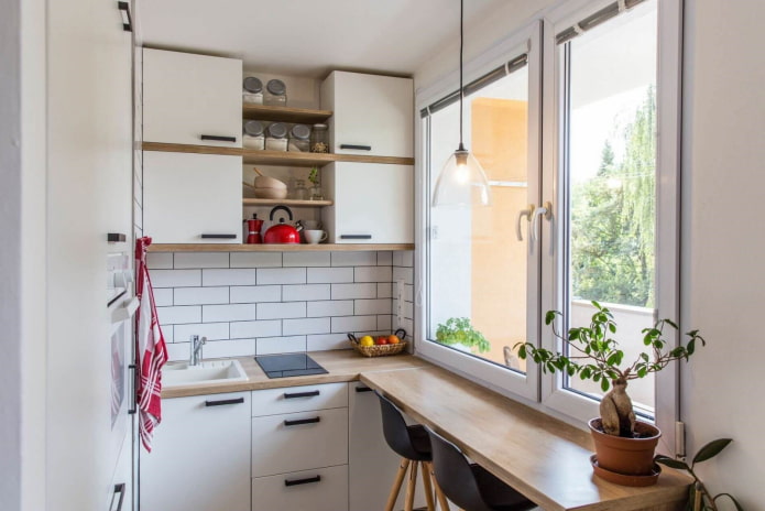 diseño interior de una cocina con un área de 5 metros cuadrados