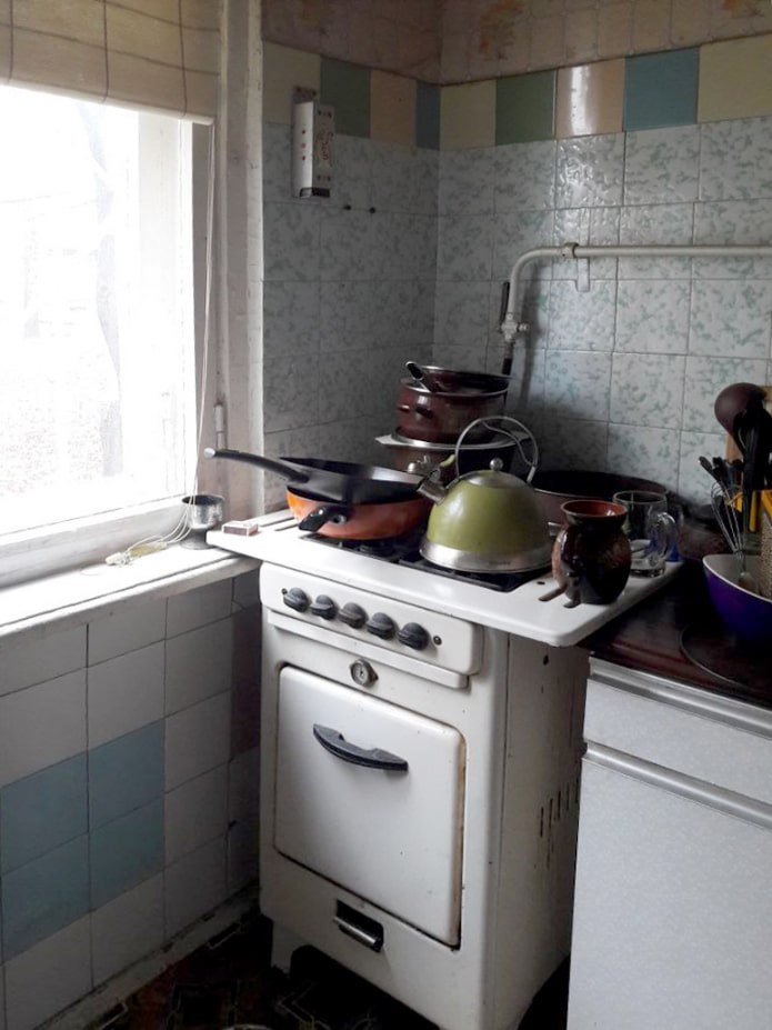 Cocina antes de la renovación