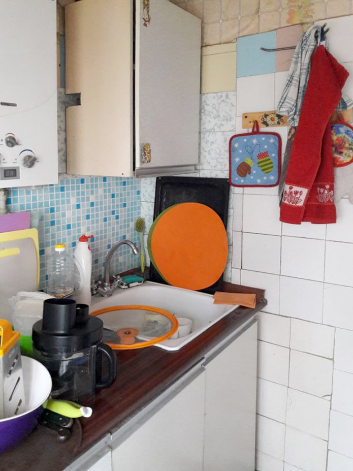 Cocina antes de la renovación