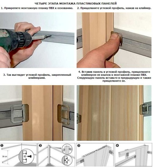 sunud-sunod na pag-install ng mga panel sa frame