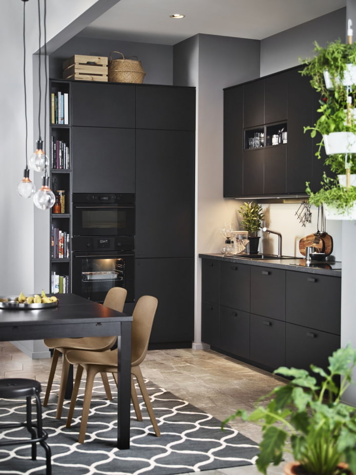 cocina oscura ikea