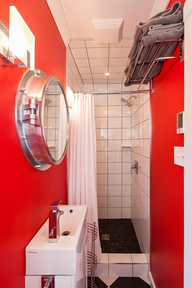 baño rojo