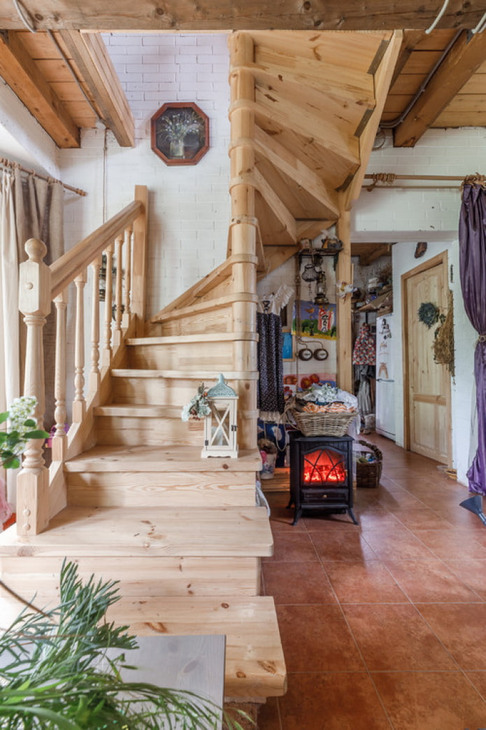 escalera de madera con tus propias manos