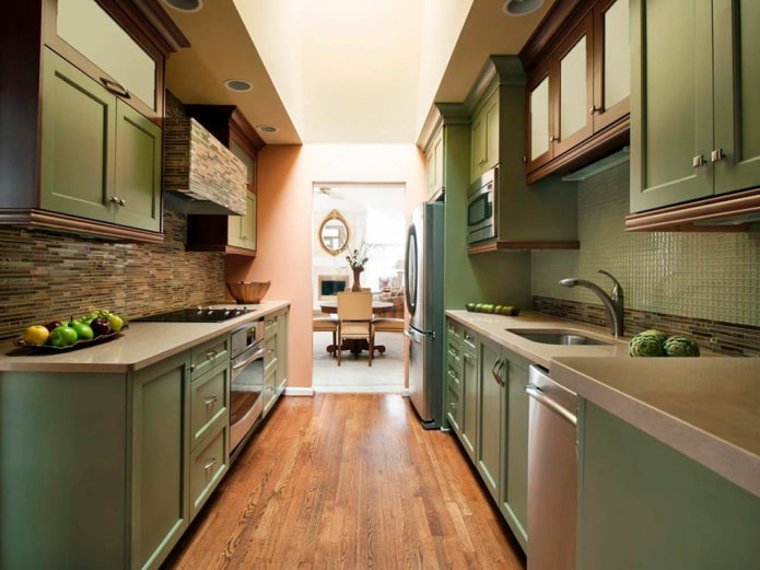 Walk-through kitchen