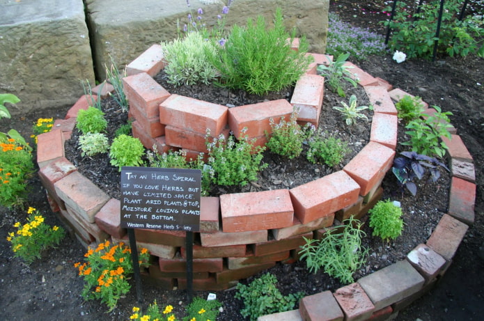 spiral brick bed