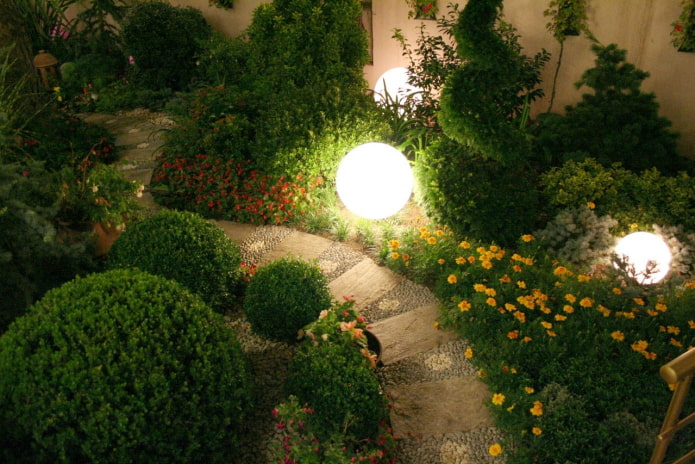 Iluminación de jardín