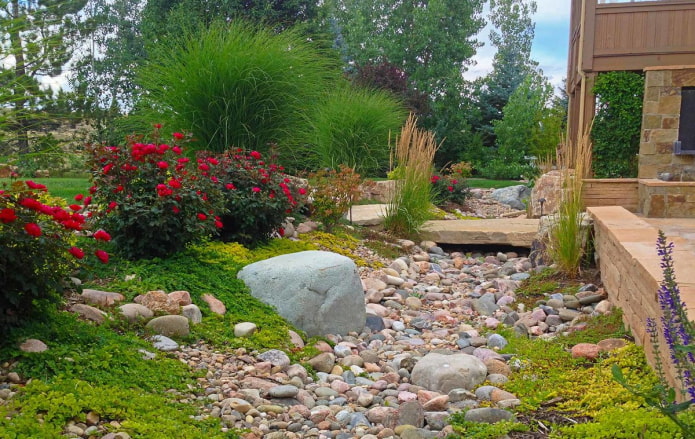 piedras en el diseño de jardines