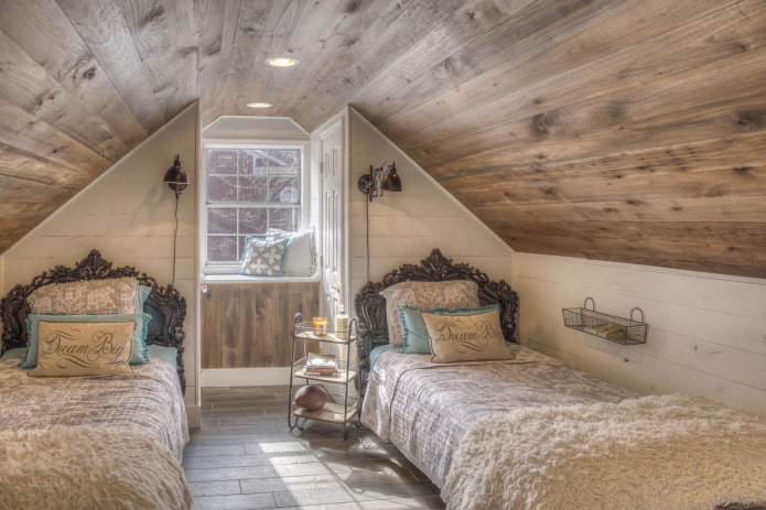 Provence style attic