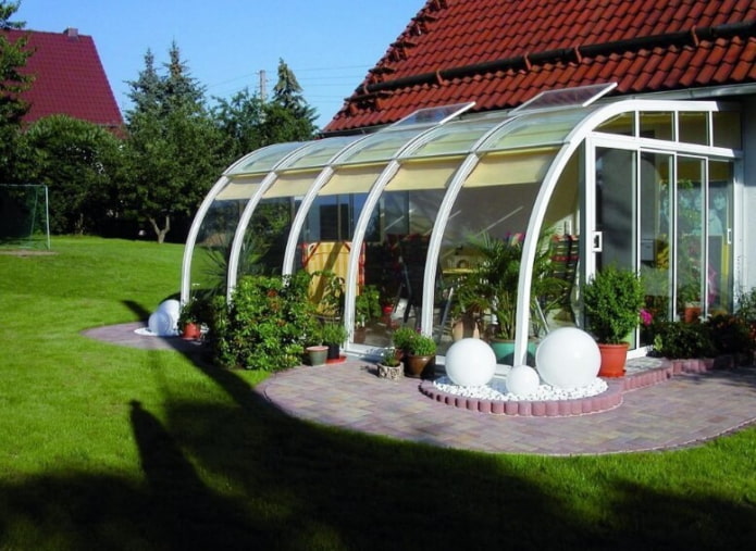 polycarbonate veranda