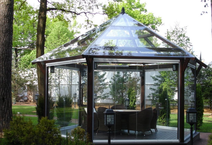 glass gazebo