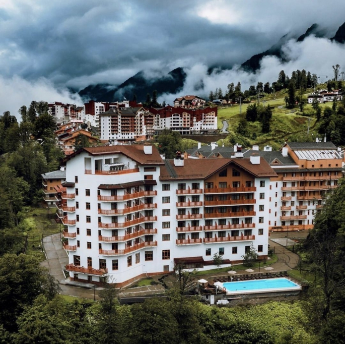 vista del hotel desde arriba