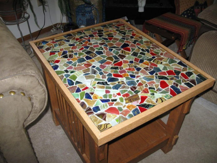 tablero de la mesa de mosaico