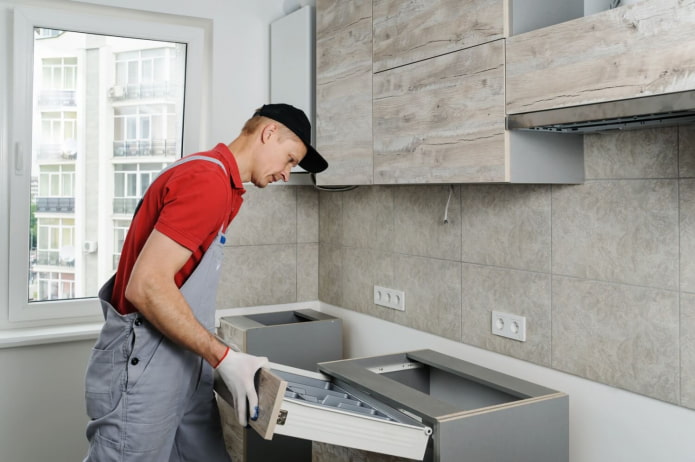 instalación de una cocina incorporada