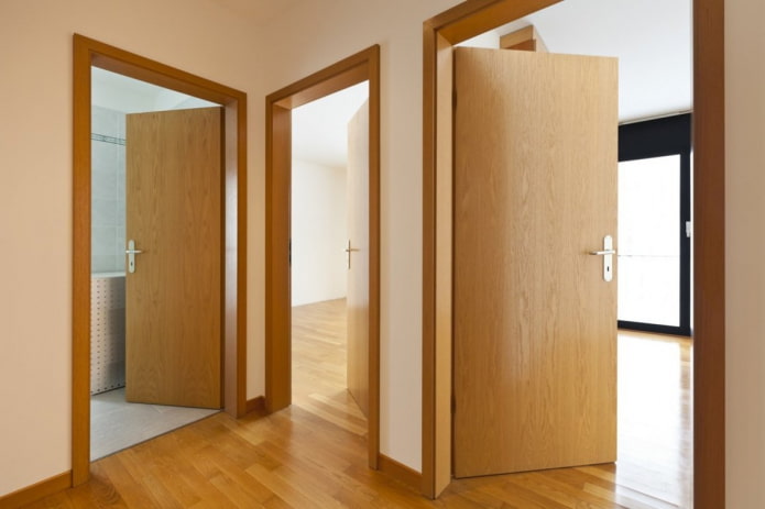 puertas interiores en el apartamento