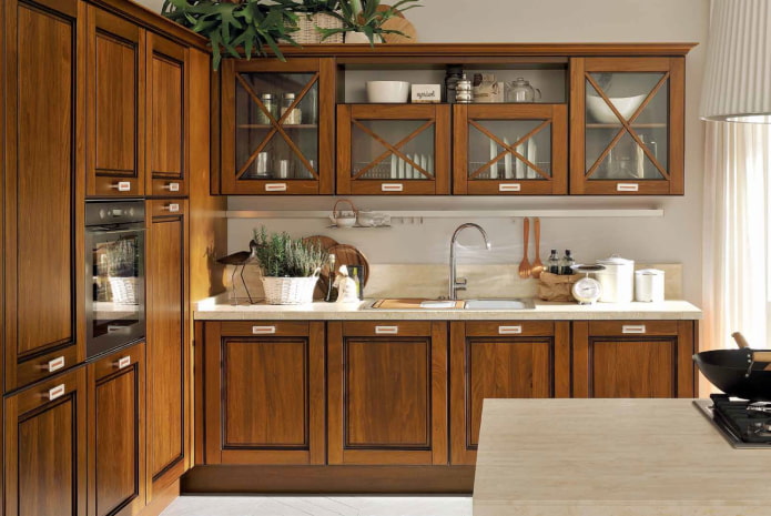 cocina moderna de madera