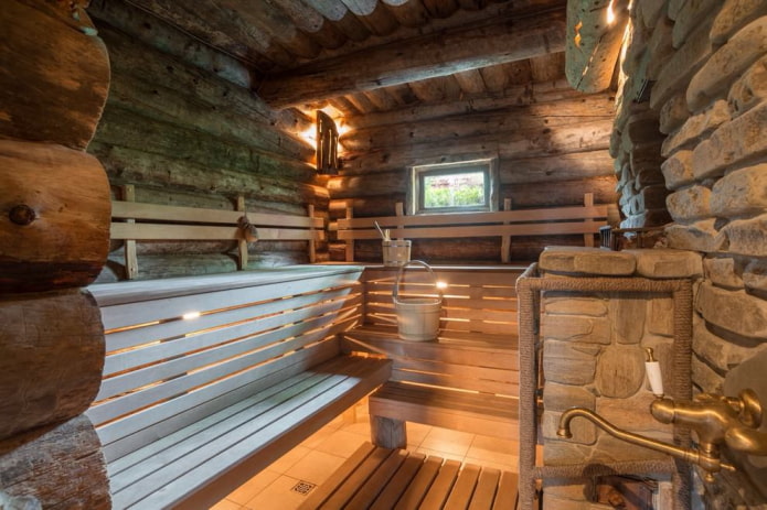 baño estilo chalet