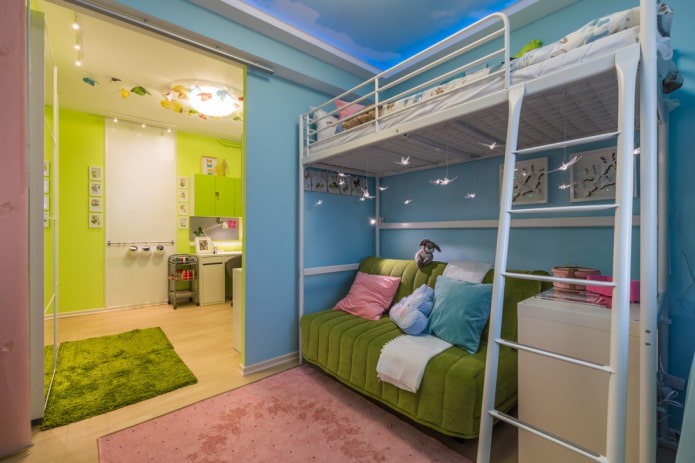 habitación infantil en Jruschov