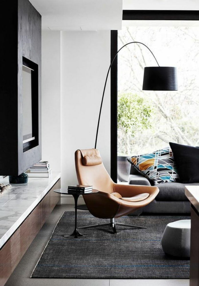 leather armchair sa sala