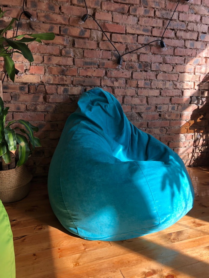 velor cover para sa bean bag