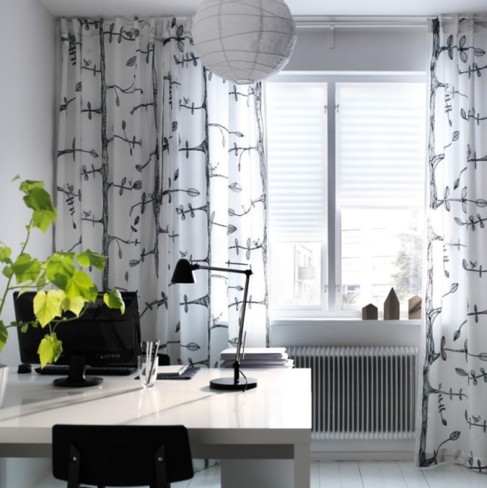 cortinas con estampado de ikea