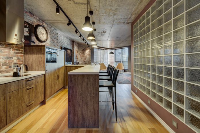 cocina estilo loft