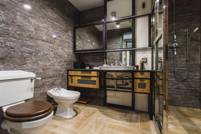 muebles de baño estilo loft