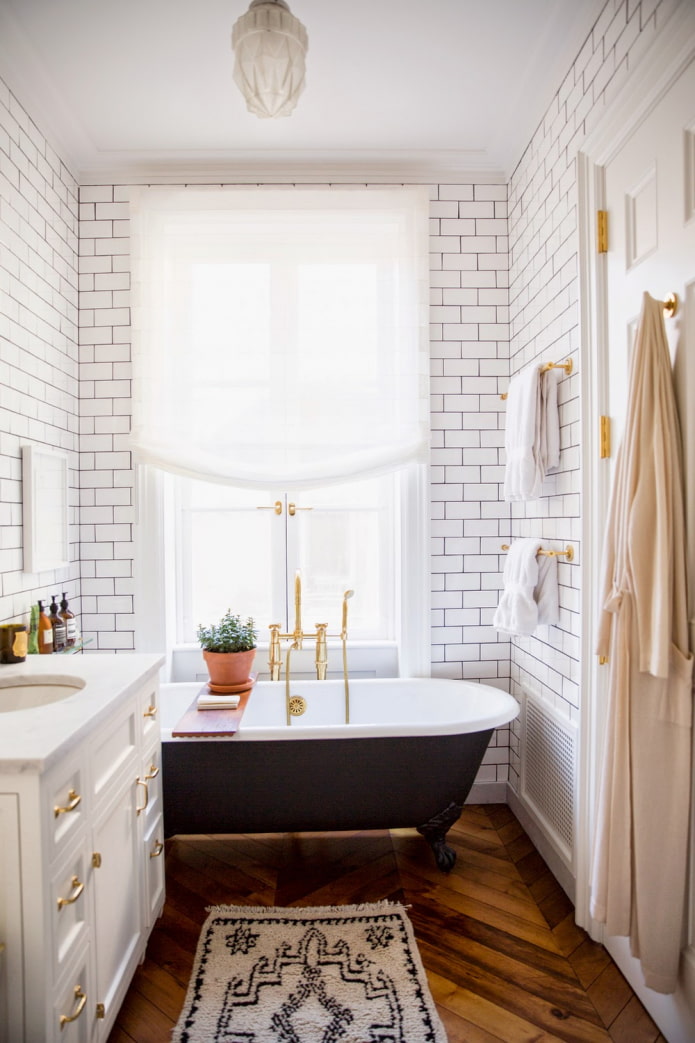 azulejos de baño blancos