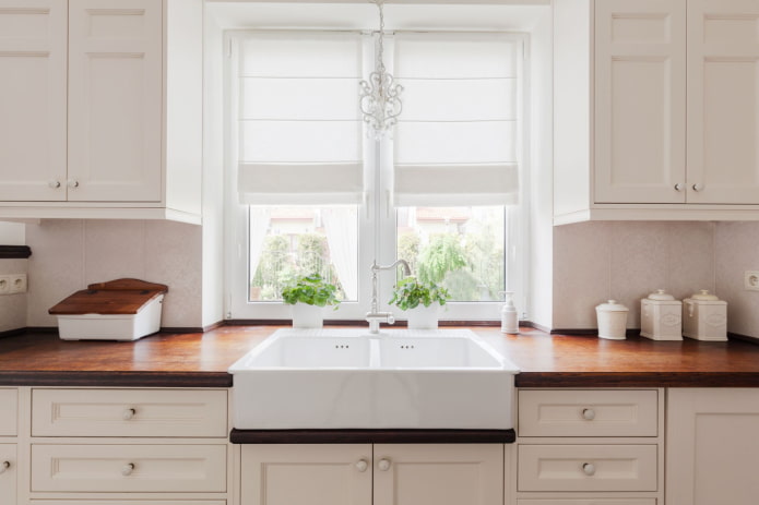 ceramic overhead sink